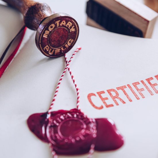Notary,Wax,Seal,On,The,Document.